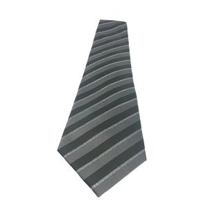 Black and Gray 100% Silk Tie